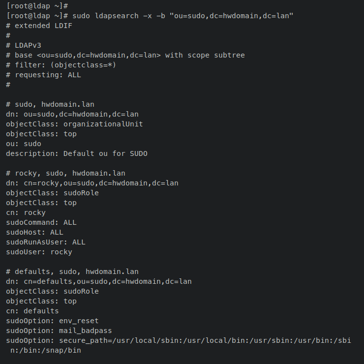将 Sudoers 与 OpenLDAP 服务器集成统一管理 sudo 权限