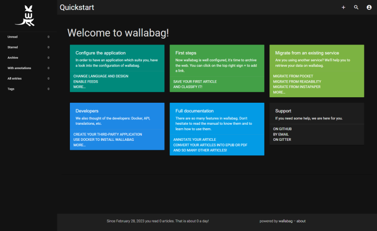在 Rocky Linux 9 上安装 Wallabag 稍后读服务