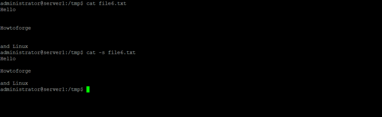 Linux cat 命令入门:10 个实用示例详解