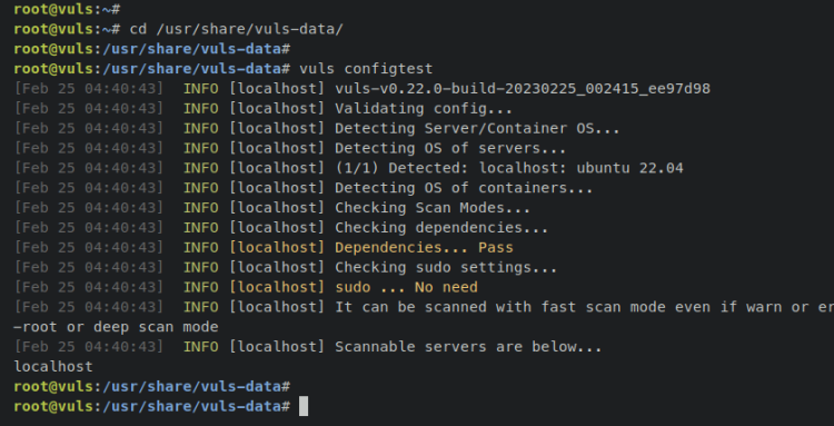 在 Ubuntu 系统上安装并配置使用 Vuls 漏洞扫描器