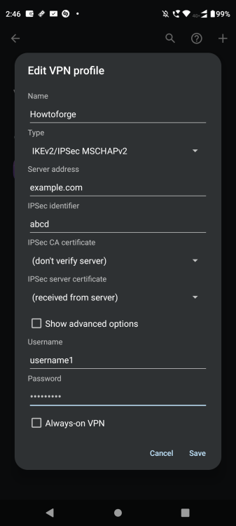 在 Rocky Linux 9 系统上使用 strongSwan 搭建 IKEv2 加密 VPN 服务
