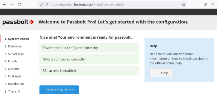 在 Ubuntu 22.04 系统上安装配置 Passbolt 密码管理器