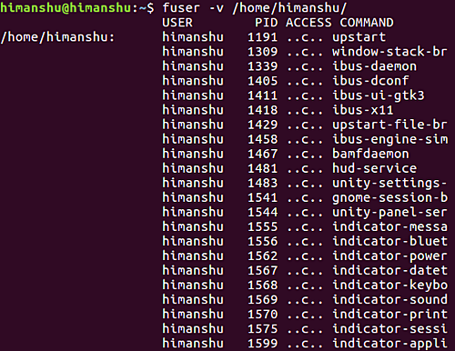 在 Linux 系统中使用 fuser 命令识别占用进程