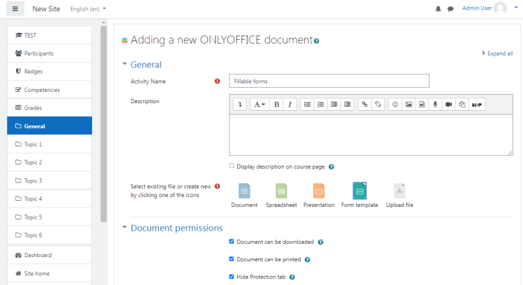 面向 Moodle 4 的 ONLYOFFICE Docs 集成安装与配置教程