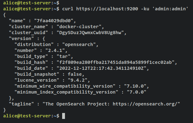 在 Ubuntu 22.04 系统中使用 Docker 部署 OpenSearch 搜索引擎