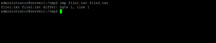 Linux cmp 命令初学者实用教程七个示例