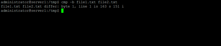 Linux cmp 命令初学者实用教程七个示例