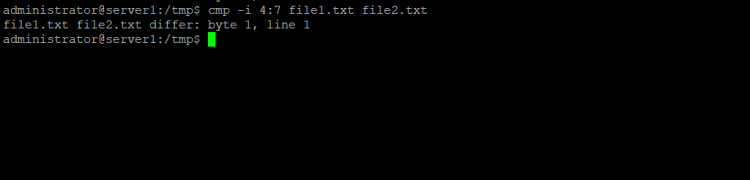 Linux cmp 命令初学者实用教程七个示例